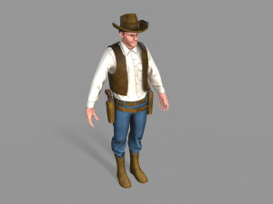 cowboy Modello 3D