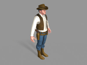 cowboy Modello 3D