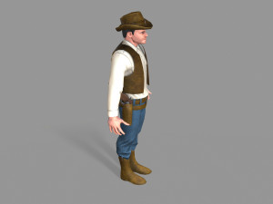 cowboy Modello 3D