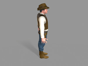 cowboy Modello 3D