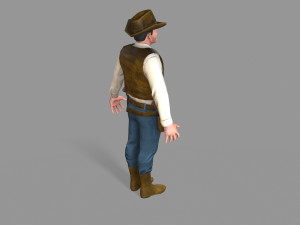 cowboy Modello 3D