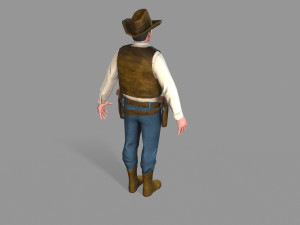 cowboy Modello 3D