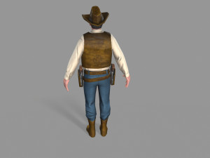 cowboy Modello 3D