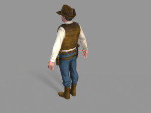cowboy Modello 3D