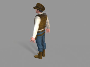 cowboy Modello 3D