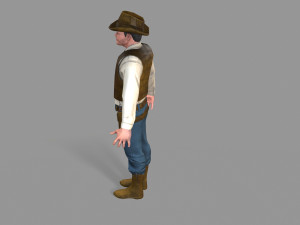 cowboy Modello 3D