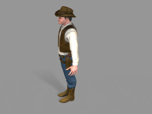 cowboy Modello 3D
