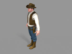 cowboy 3D Model