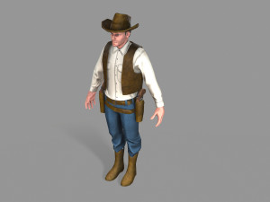 cowboy Modello 3D
