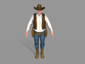 cowboy Modello 3D