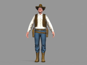 cowboy Modello 3D