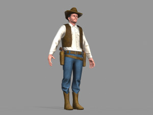 cowboy Modello 3D