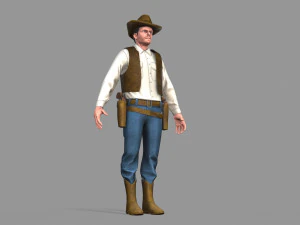 cowboy 3D Model