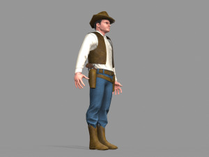 cowboy Modello 3D