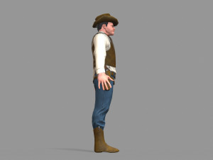 cowboy Modello 3D