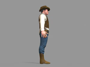 cowboy 3D Model