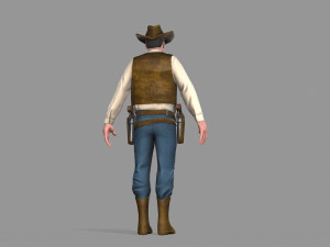 cowboy Modello 3D
