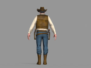 cowboy Modello 3D