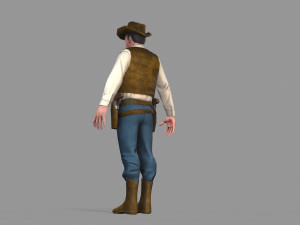 cowboy Modello 3D