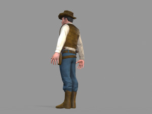cowboy Modello 3D