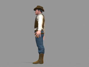 cowboy Modello 3D