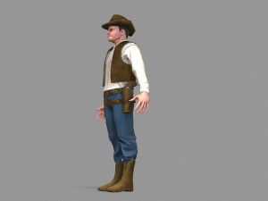 cowboy Modello 3D