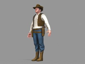 cowboy Modello 3D