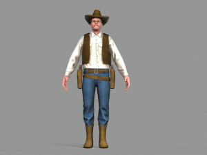 cowboy Modello 3D