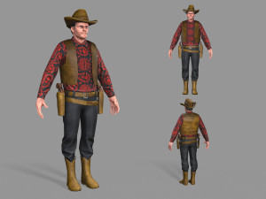 cowboy 3D Model