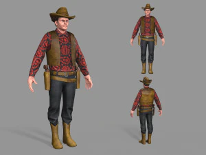cow-boy Modèle 3D