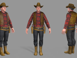 cowboy 3D Model