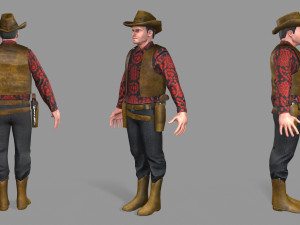cowboy 3D Model