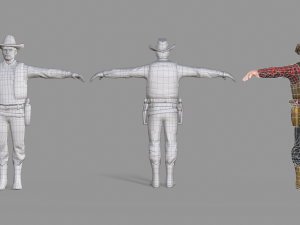 cowboy 3D Model