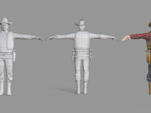 cowboy 3D Model