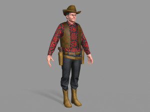 cowboy 3D Model