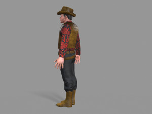 cowboy 3D Model