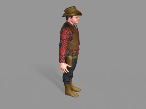cowboy 3D Model
