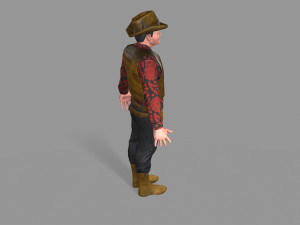 cowboy 3D Model