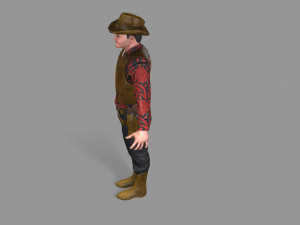 cowboy 3D Model