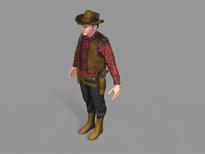 cowboy 3D Model