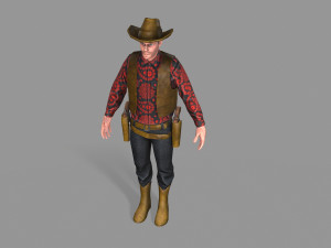 cowboy 3D Model
