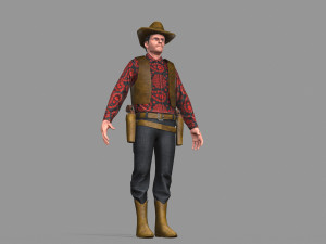 cowboy 3D Model