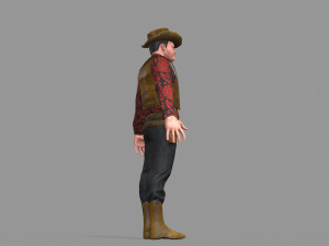 cowboy 3D Model