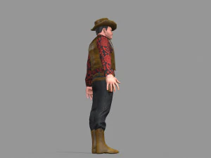 cowboy 3D Model
