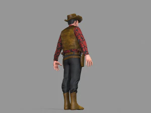 cowboy 3D Model