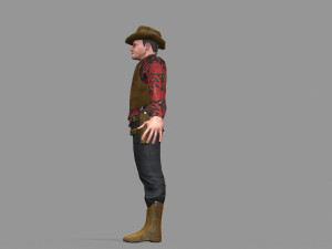 cowboy 3D Model