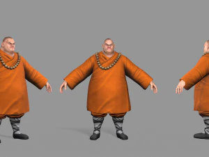 buddhist monk 3D Model