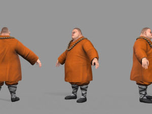 buddhist monk Model 3D