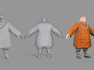 buddhist monk Model 3D