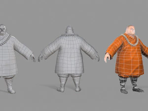 buddhist monk 3D Model